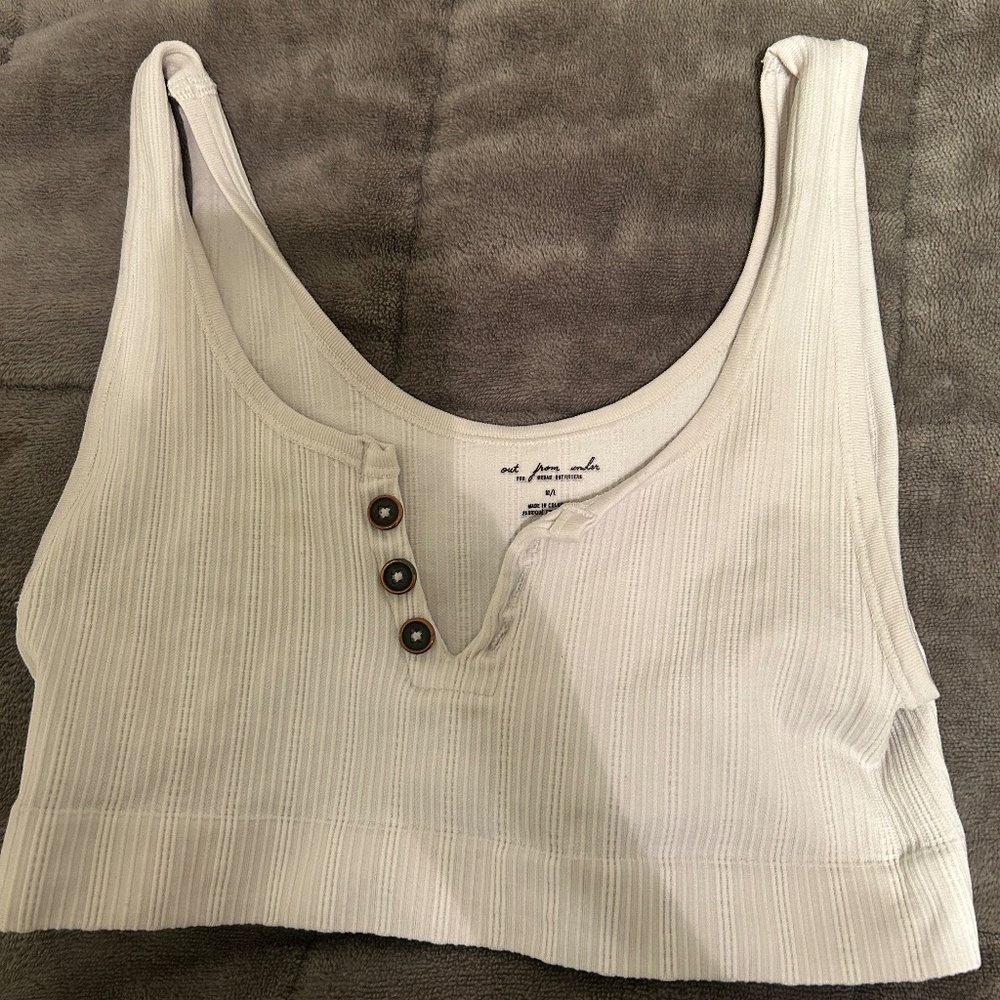 urban outfitters button up white top